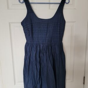 Old Navy Dark Blue Midi Dress